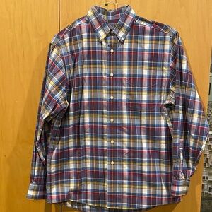 Jos. A. Bank Blue and multi Plaid Button Down Shirt